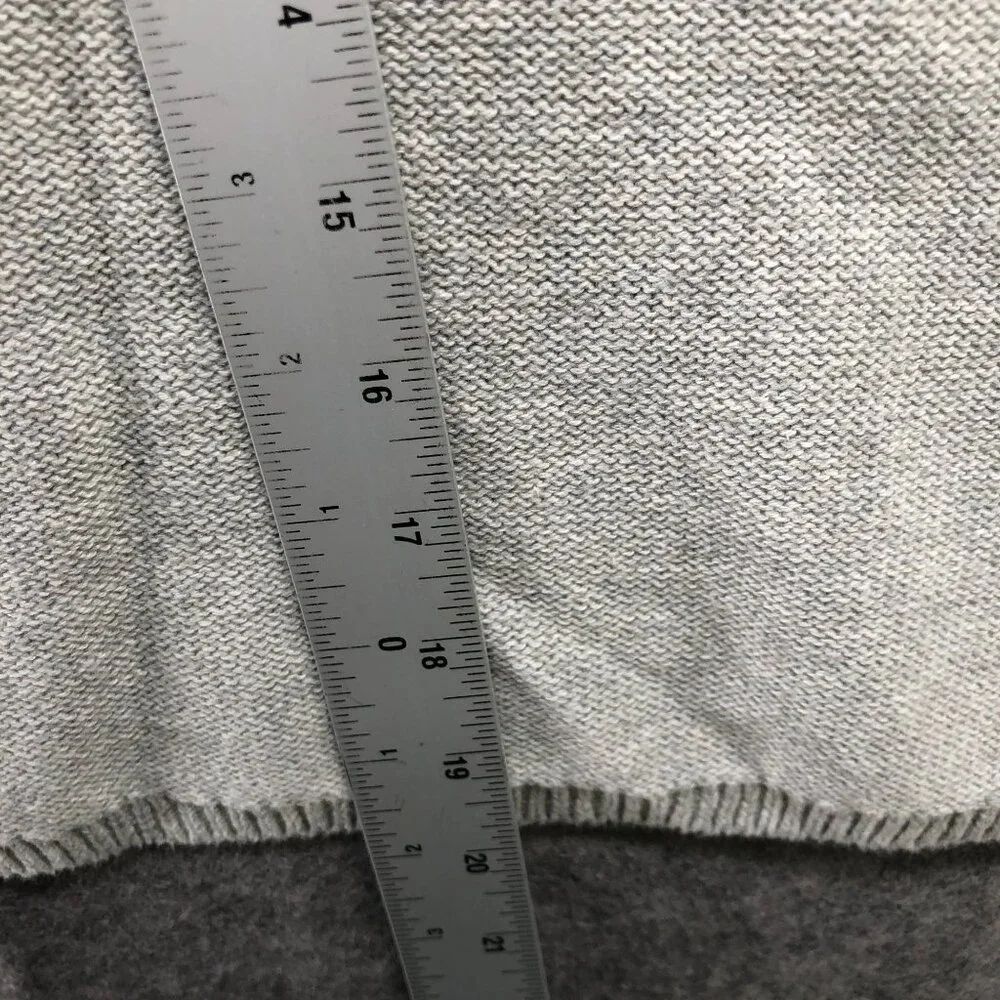 Gap Kids Girls Size 8 (M)‎ Poncho Sweater Cotton Light Gray Pullover Cable